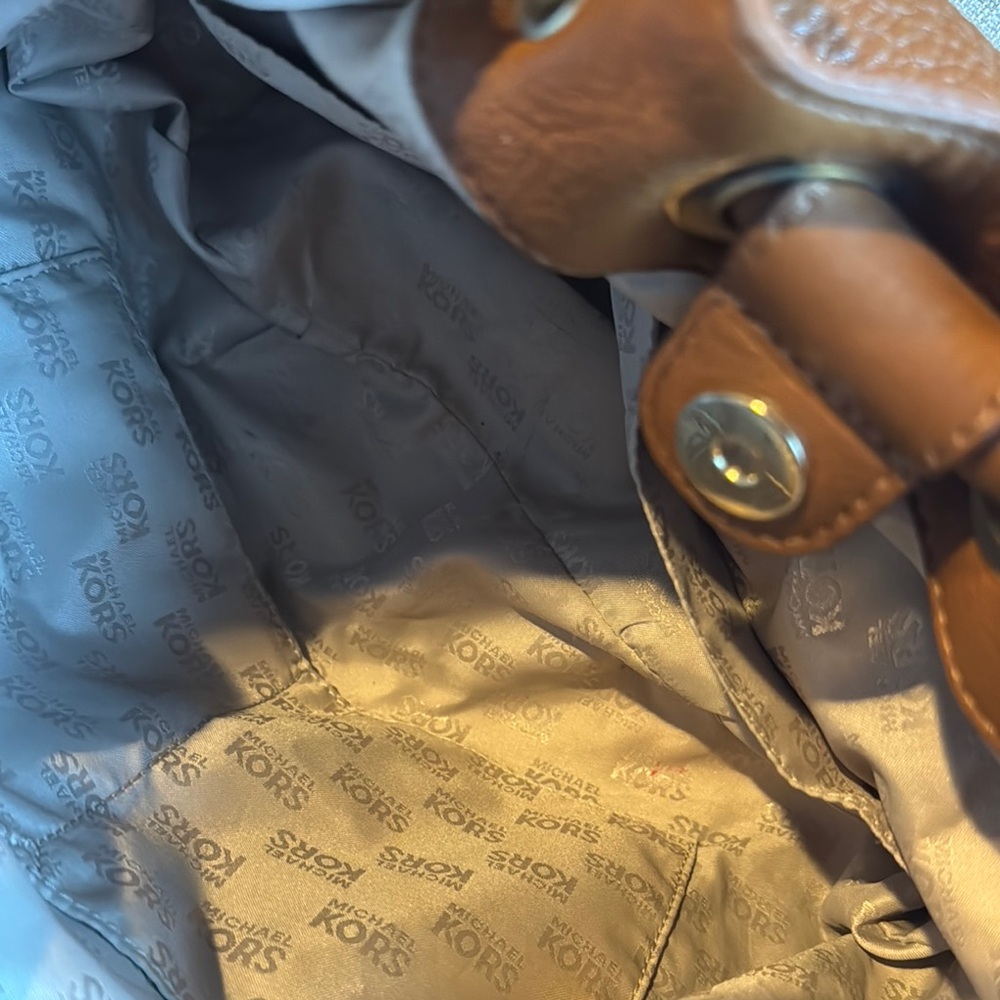 Michael Kors Tan Leather Shoulder Bag - Picture 8 of 9